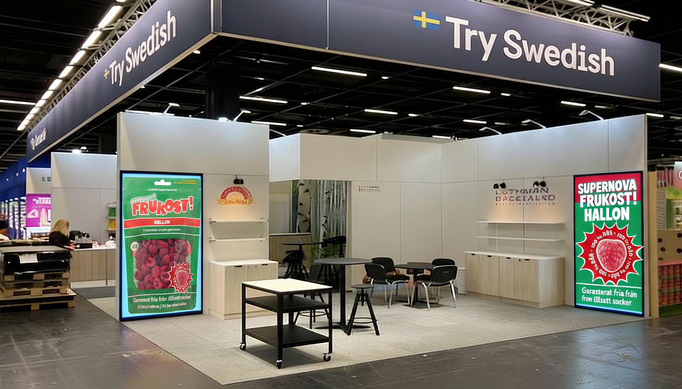 Vi ställer ut på ISM Köln - besök oss i Try Swedish-montern