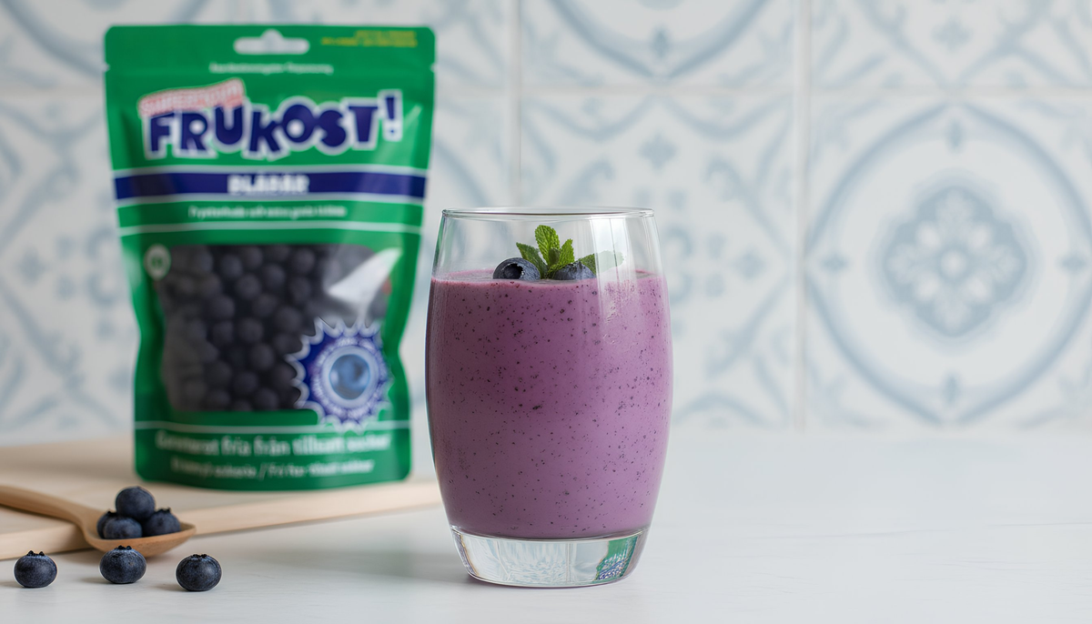 Blåbärssmoothie med frystorkade blåbär – Supernova Freeze