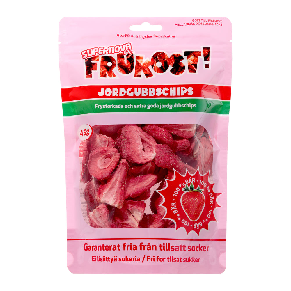 Frukost - Jordgubbschips